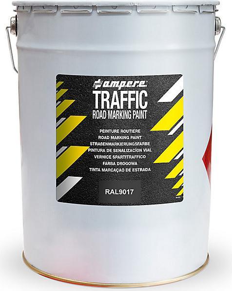 Image du produit Ampere Peinture de marquage, seau de 25 kg, noir.