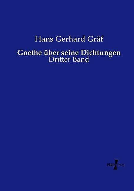 Produktbild Goethe über seine Dichtungen (Deutsch, 2015)