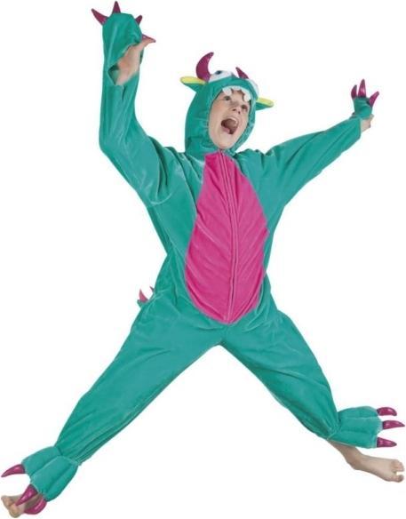 Produktbild Boland Kinderkostüm Monster: Plüsch Overall Mit Kapuze (140)