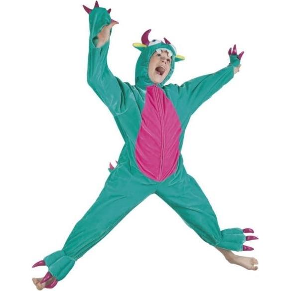 Boland Kinderkostüm Monster: Plüsch Overall Mit Kapuze (140)