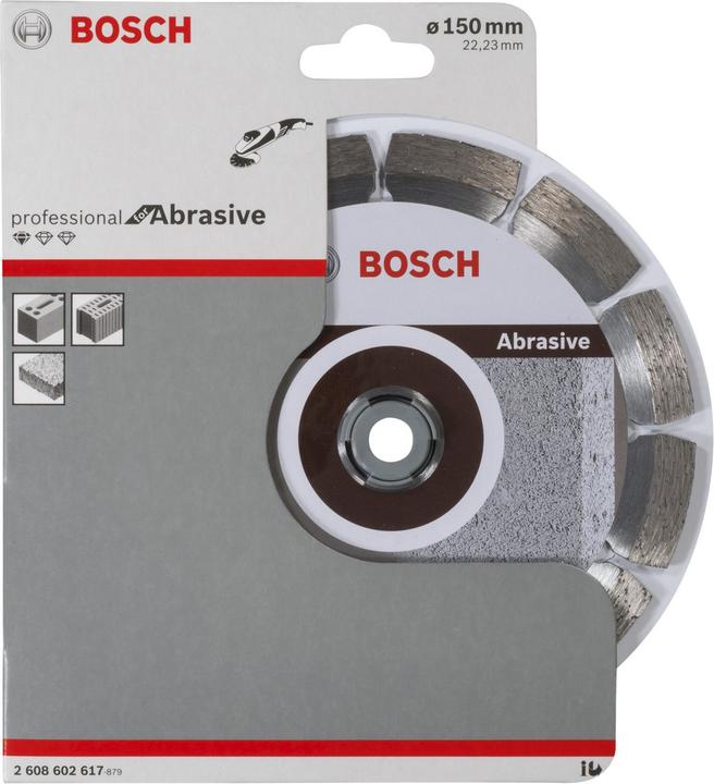 Produktbild Bosch Professional Zubehör Diamanttrennscheibe Standard for Abrasive, 150 x 22,23 x 2 x 10 mm