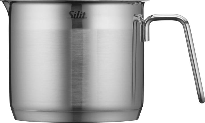 Actual product image Silit Kochtopf Milchtopf 14cm Topf klein 1,7l Deckel Achat Edelstahl 18/10 (Milk pan, Stainless steel, 14 x 12 cm)
