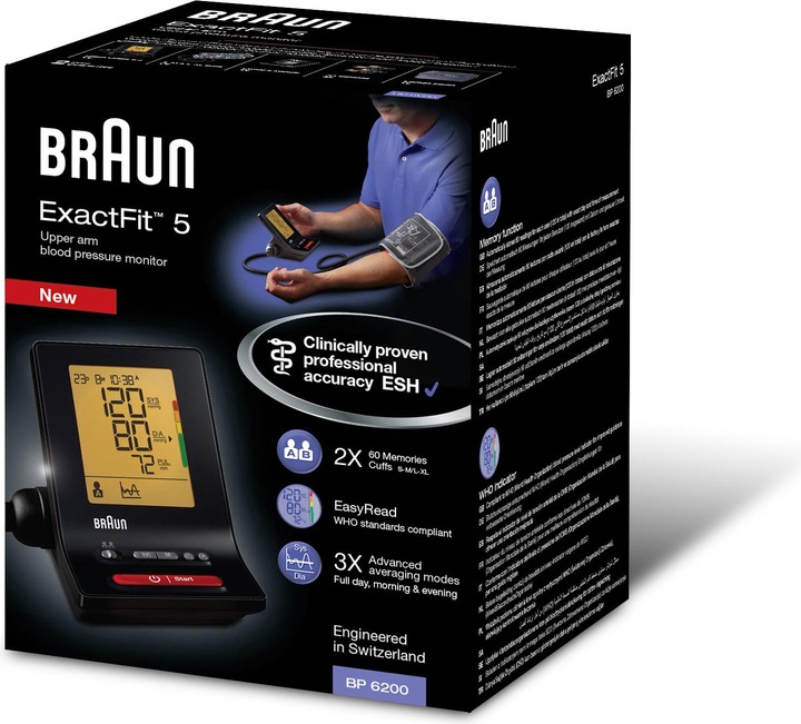 Produktbild Braun ExactFit 5 – BP6200 (Blutdruckmessgerät Oberarm)