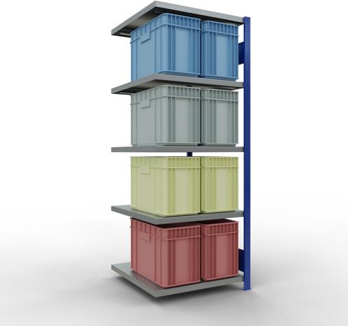 Actual product image Schulte Lagertechnik MULTIplus250 boltless add-on bay system with length bolts