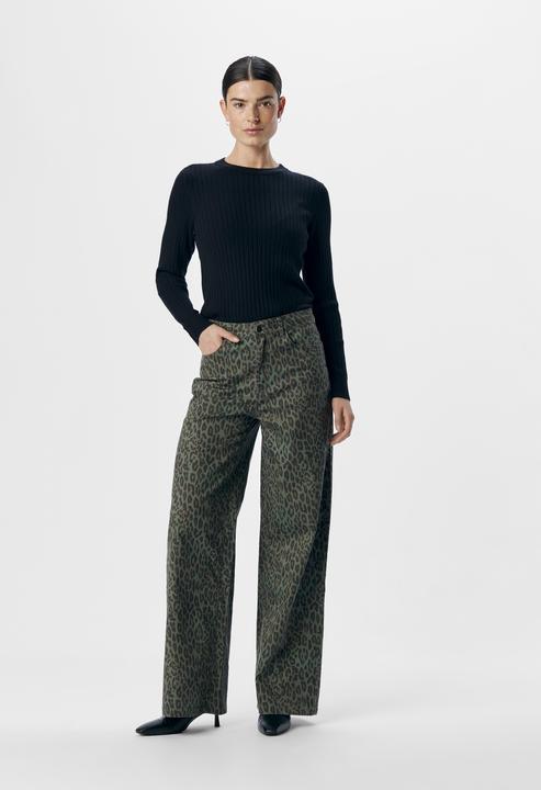 Produktbild Object Leoprint Jeans mit weitem Bein (L)