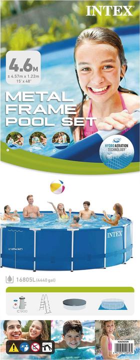 Produktbild Intex Metal Frame Pool Komplett Set (457 x 122 cm)