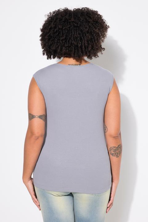 Produktbild Angel of Style Rippshirt, Slim Fit, Ziersteinchen (48)