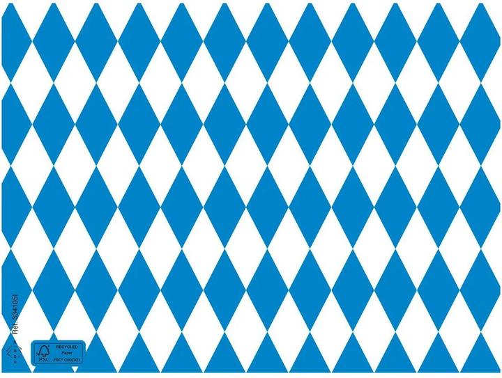 Produktbild Exacompta Schachtel mit 400 Tischsets, geprägtes Recyclingpapier 80g/m2, Bayern - Format 30x40cm (40 x 30 cm)