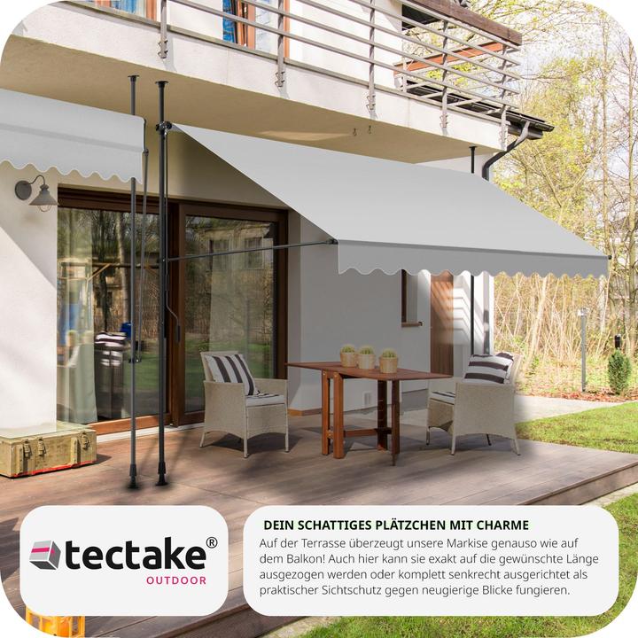 Produktbild tectake Klemmmarkise (3.50 m)