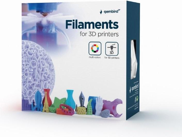 Actual product image Gembird Filament cassette PLA narrow spool (PLA, 1.75 mm, 1000 g, White)