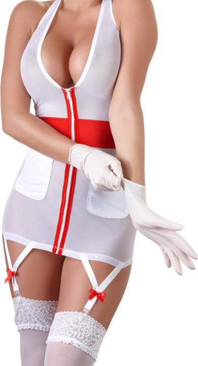 Image du produit Cottelli Collection Costume d'infirmière à bretelles (S)