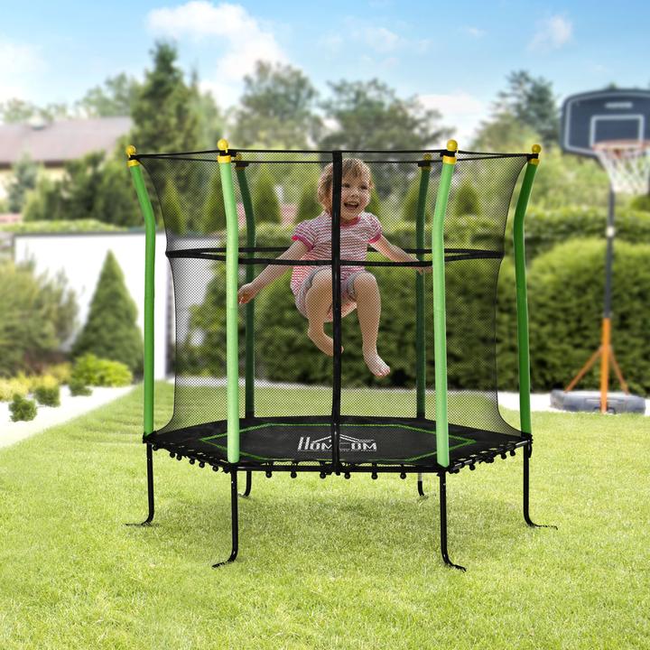 Immagine prodotto Homcom Trampolino con rete di sicurezza (162 cm)