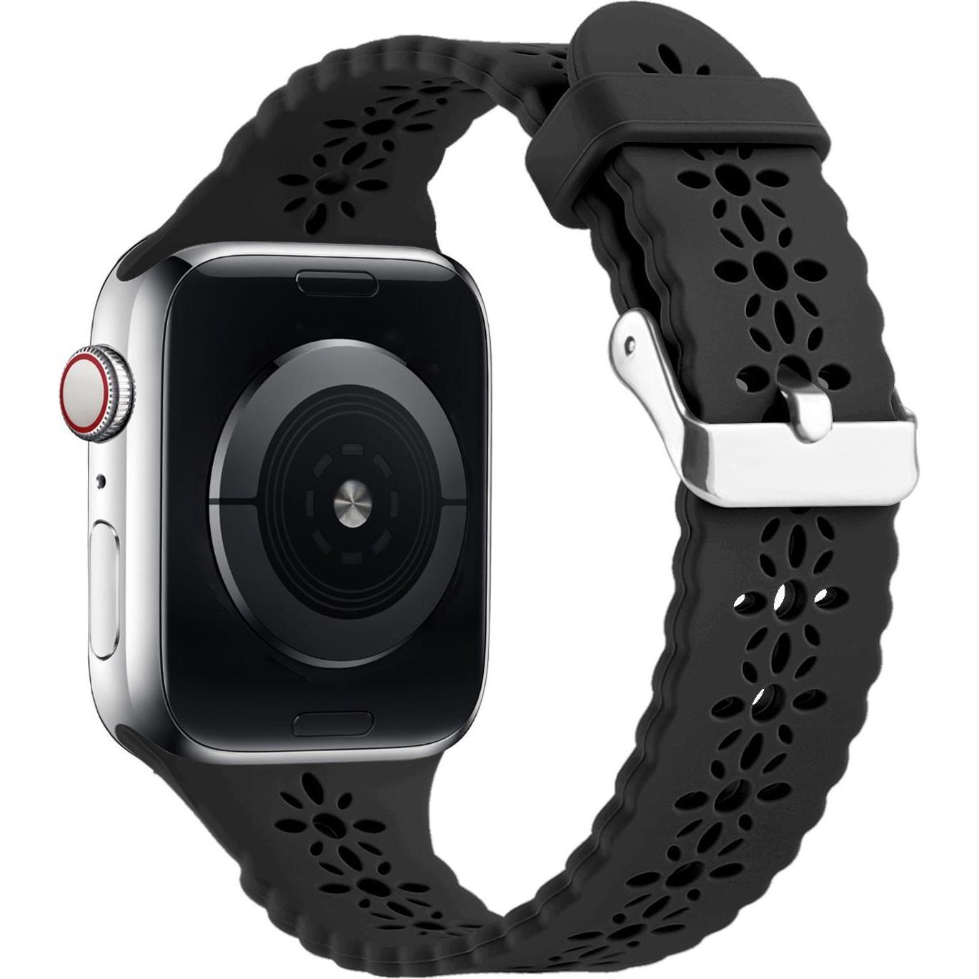 Thumbnail - Strap-it Silikonarmband (Silikon, Apple Watch), Uhrenarmband, Schwarz