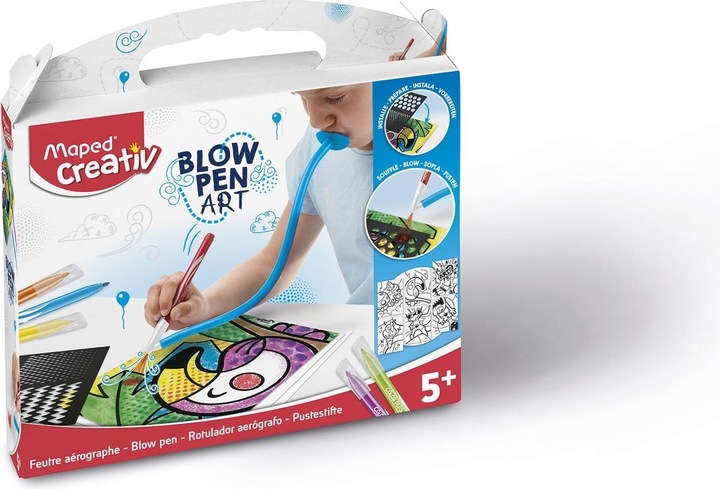 Immagine prodotto Maped Set di 6 penne a soffio con accessori (Multicolore, 6 x)