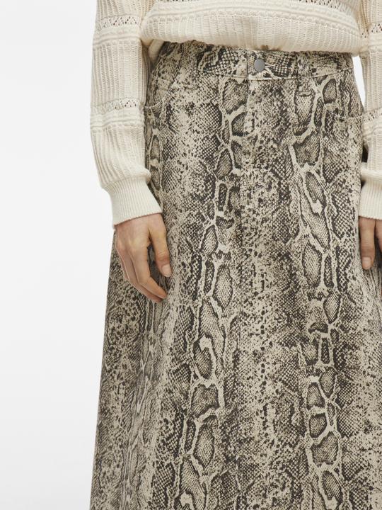 Actual product image Vila Schlangenprint Midirock (44)