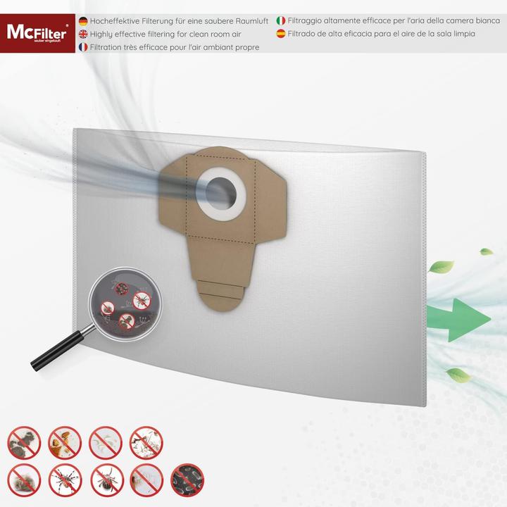 Actual product image Mc Filter 20 hoover bags DSM 37 (20x)