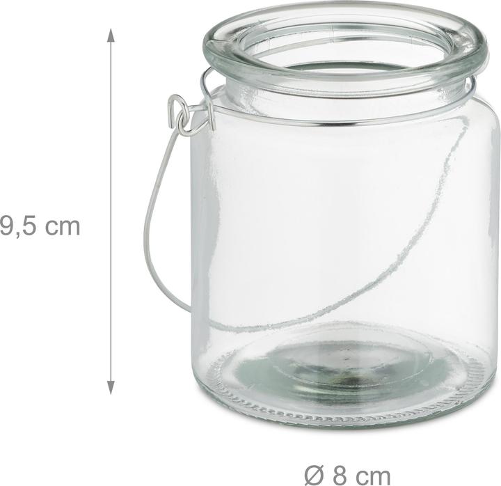 Image du produit Relaxdays 12x Photophore (12 x, 8 x 8 x 9,5 cm)