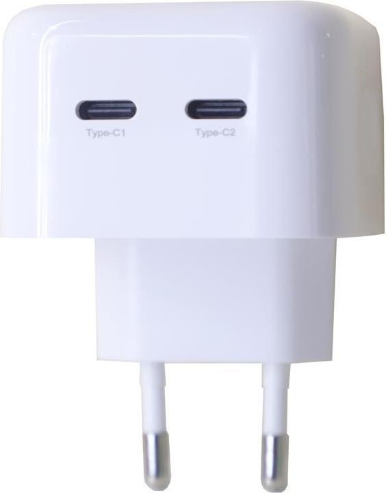 Image du produit Maxximus MX THUNDER PD 35W Wandladegerät, 2 x USB-C, Weiss (35 W, 2 ports)