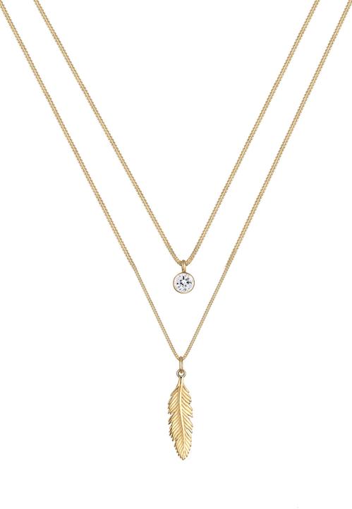 Immagine prodotto Elli Piuma, Boho (Argento 925, Cristallo di vetro, 45 - 55 cm)