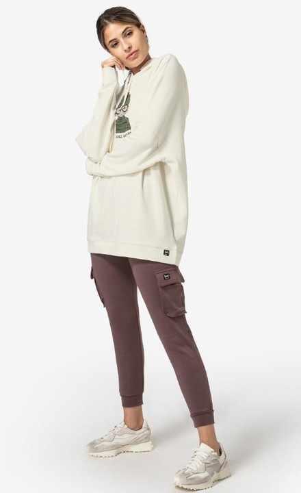 Actual product image Super Natural W Snow Cat Hoodie (S)