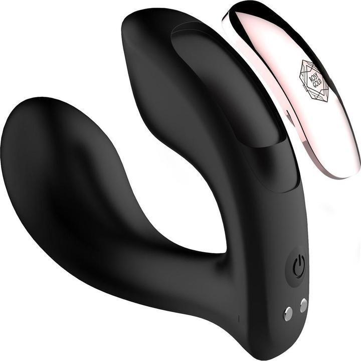 Actual product image Rosy Gold – Wearable Vibrator with Luxury Charging Case – Black