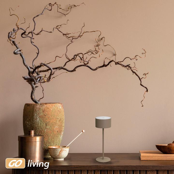 Produktbild Müller Licht MÜLLER-LICHT LED-Akku-Tischleuchte Flora, 2 W, 110 lm, 3000 K, braun (110 lm)