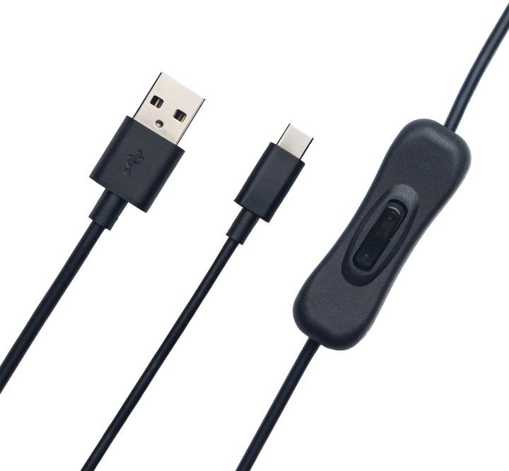 Image du produit Obsbot Câble d'alimentation USB-A vers USB-C avec interrupteur marche/arrêt (USB 2.0)