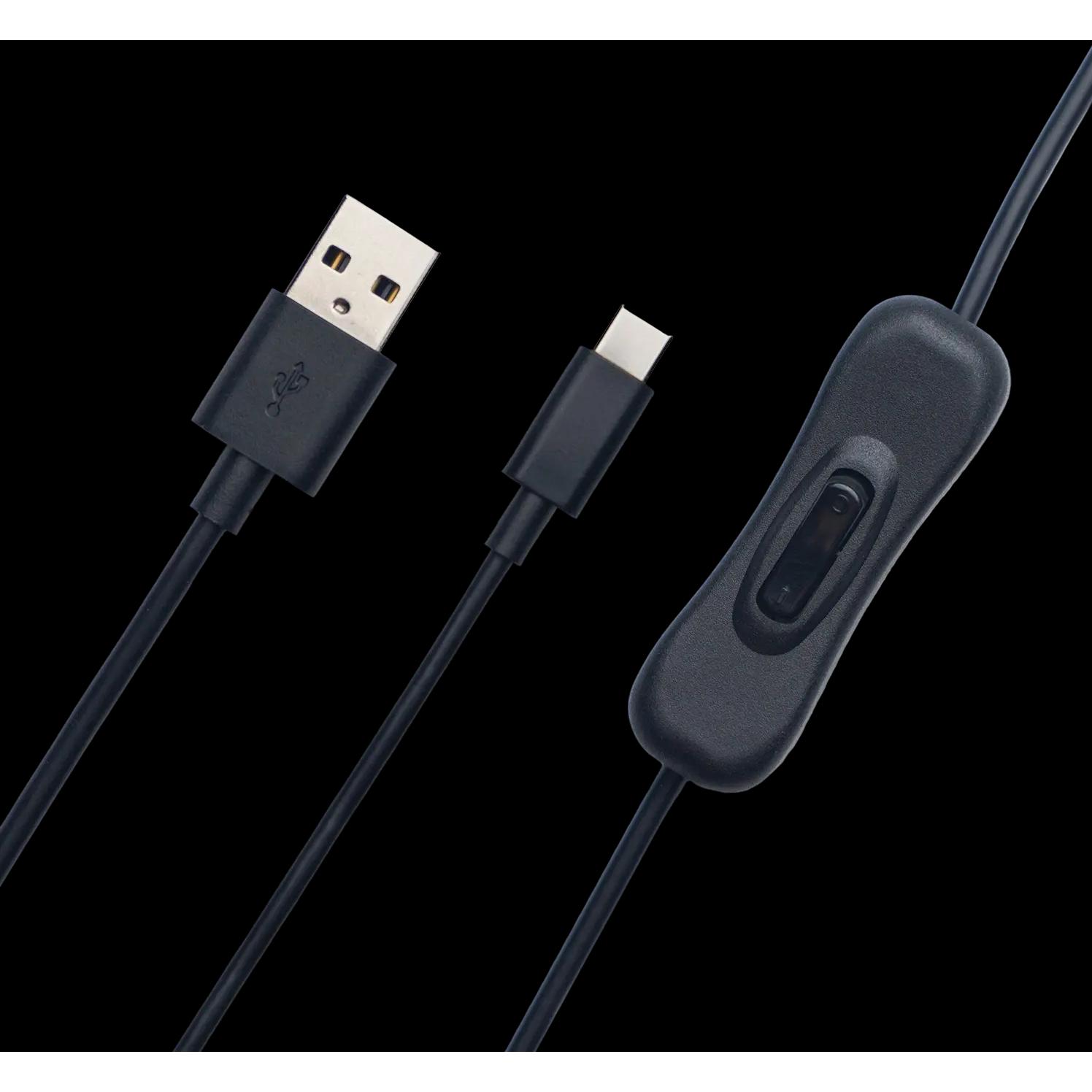 Obsbot USB-A auf USB-C Daten Stromkabel mit Ein/Aus-Schalter (USB 2.0), USB Kabel