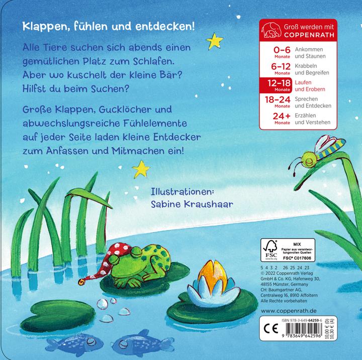 Immagine prodotto Mein erstes Guckloch-Fühlbuch: Kleiner Bär, wo bist du? (Tedesco, 2022)