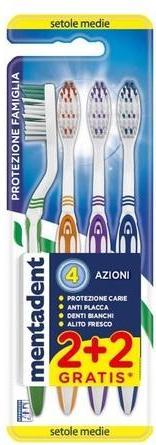 Actual product image Mentadent Medium Toothbrush 4 Actions (Medium)