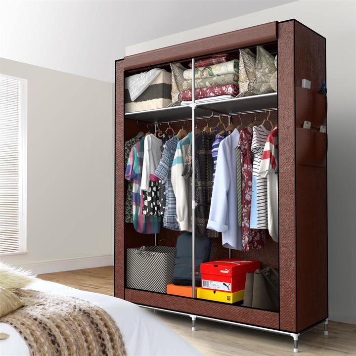 Image du produit Intirilife Armoire 108x45x170 cm en BIBER BRAUN (108 x 45 x 170 cm)