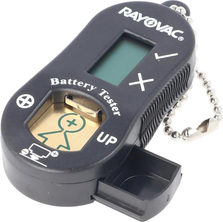 Actual product image Rayovac Battery tester for hearing aid batteries with battery storage box