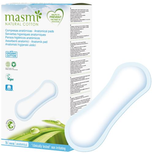 Produktbild Masmi Natural Cotton Bio Classic Women's Pads (16 x)