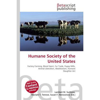 Humane Society of the United States, Fachbücher