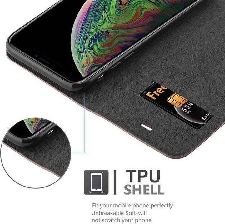 Actual product image Cadorabo Book Invisible Magnet Cover (Apple iPhone XS Max)