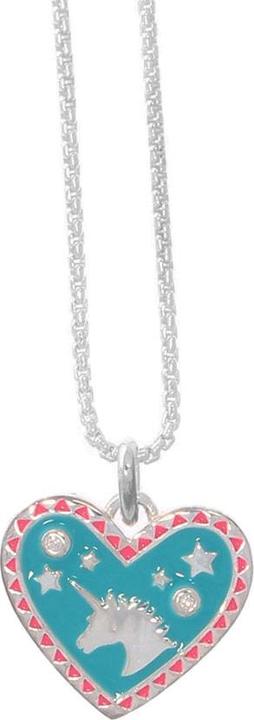 Produktbild Thomas Sabo Kette und Anhänger Herz mit Einhorn SCKE150209 (925 Sterling Silber, 43 cm)