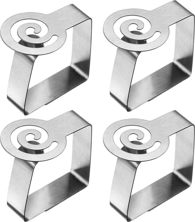 Westmark Tischtuchklammern silber 4 St. (6 x 6 cm)