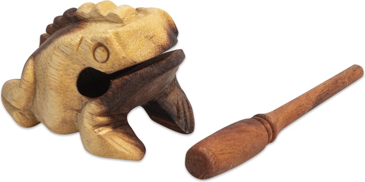 Actual product image Betzold Musik Frog guiro with mallet