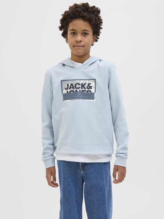 Actual product image Jack & Jones Jcologan Ss24 Print Sweat Hood Sn Jnr (176)