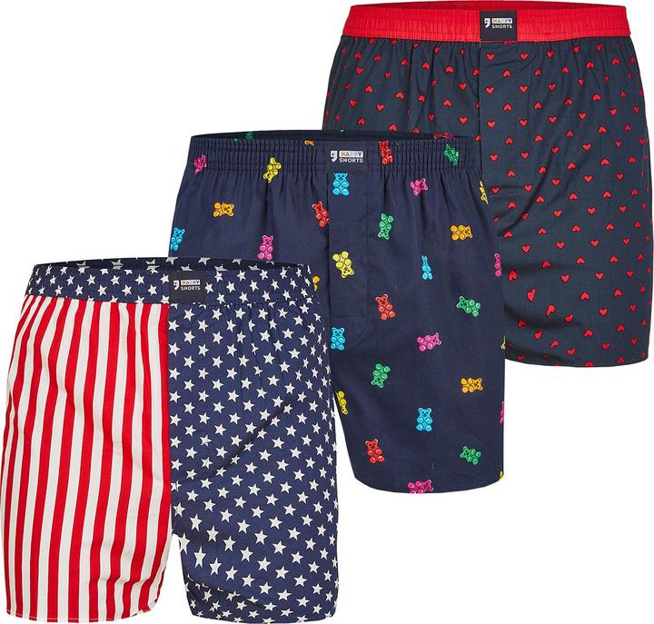Produktbild Happy shorts Boxer Motiv Mix (XL, 3er Pack)