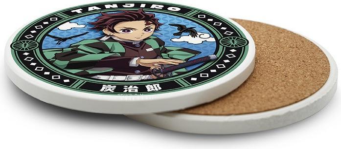 ABYstyle Demon Slayer Sottobicchiere Ceramica: Tanjiro 10cm (1x, Dessous de verre)