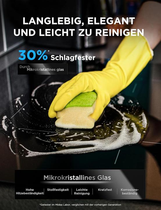 Produktbild Midea Piano a Induzione con Controllo Touch (28.80 cm, Glaskeramik Kochfeld, Induktionskochfeld)