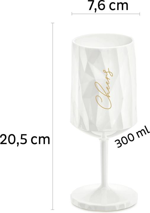 Image du produit Silwy Verre à vin en plastique magnétique Cheers