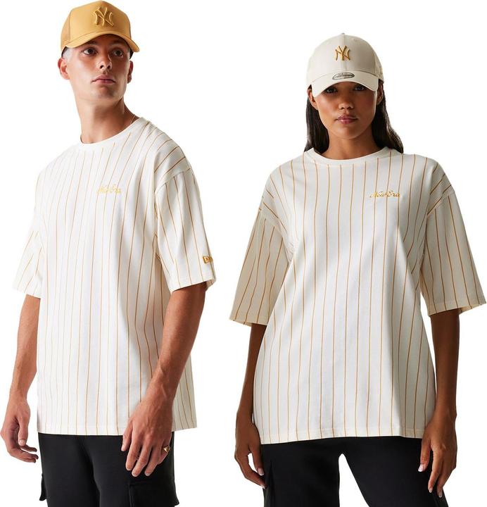 Actual product image New Era Oversized Shirt - PINSTRIPE off white - M (M)
