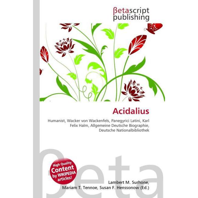 Acidalius, Sachbücher