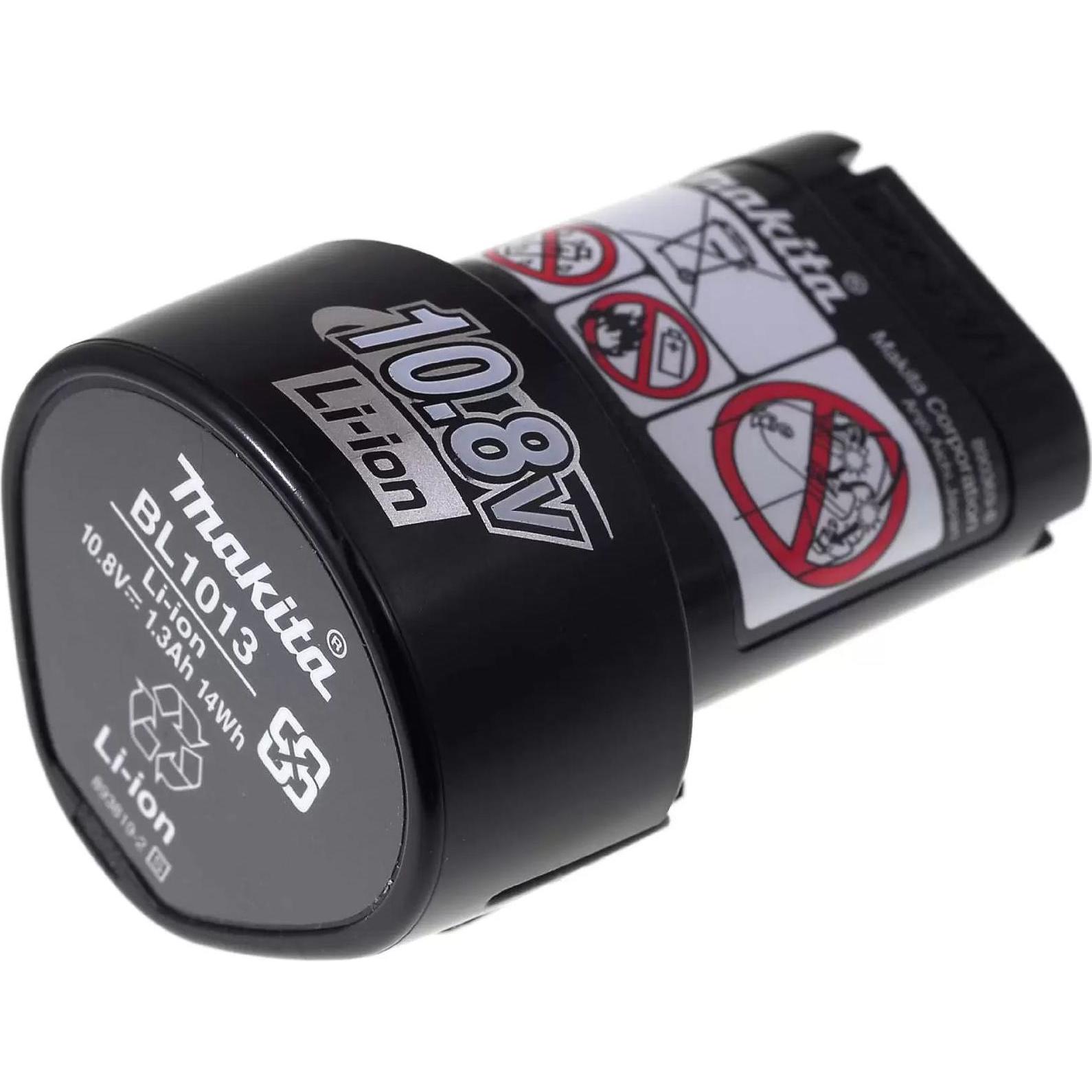 Makita, Werkzeugakku + Ladegerät, Akku für Werkzeug Typ BL1013 1300mAh Original (10.8 V)