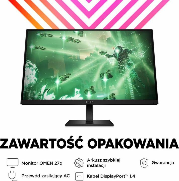 Actual product image HP Omen 27q (2560 x 1440 pixels, 27")