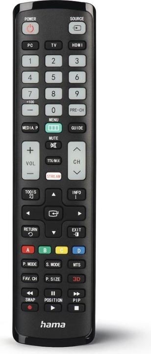 Produktbild Hama Universal-Fernbedienung für Samsung TVs, IR, lernfähig, leuchtende Tasten (Universal Fernbedienung, Infrarot)