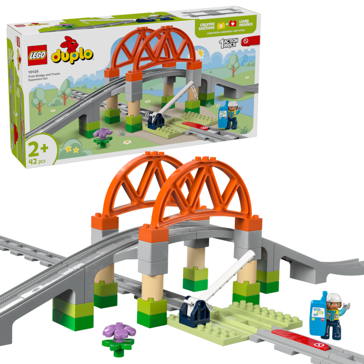 Image du produit LEGO Pont ferroviaire et rails - Kit d'extension (10426)
