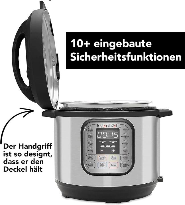 Actual product image Instant Pot Duo 7,6L multicooker 7-in-1 - snelkookpan - pressure cooker - rijstkoker - slowcooker - stomer -